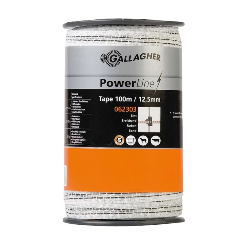 PowerLine Breitband - Weiß, 12,5mm, 100 meter