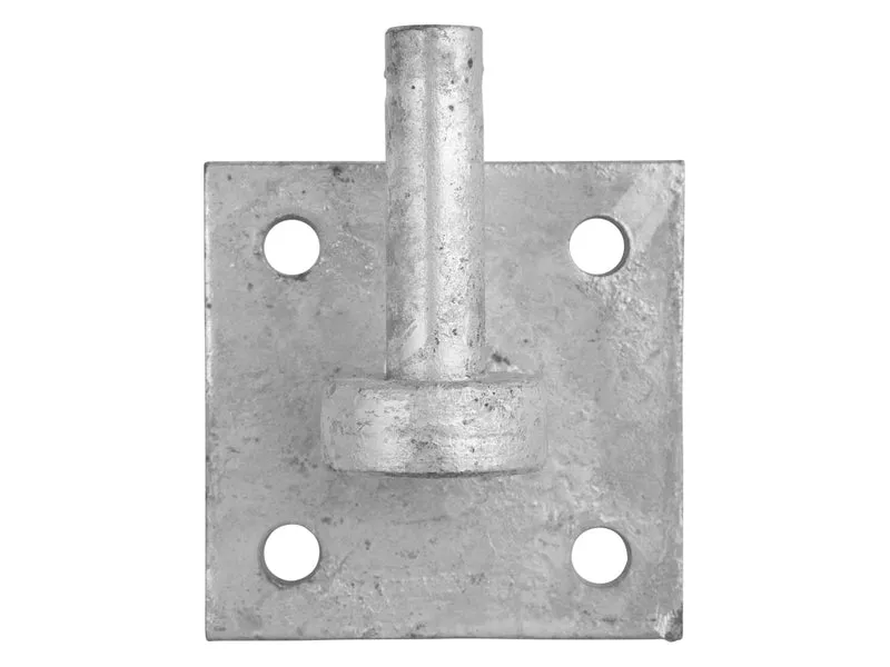 Haken an Platte galvanisiert - 10x10cm