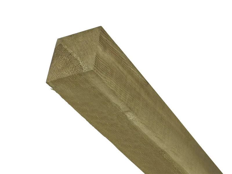 Zaun Pfosten Lord 2.50m gesptizt - 10x10cm