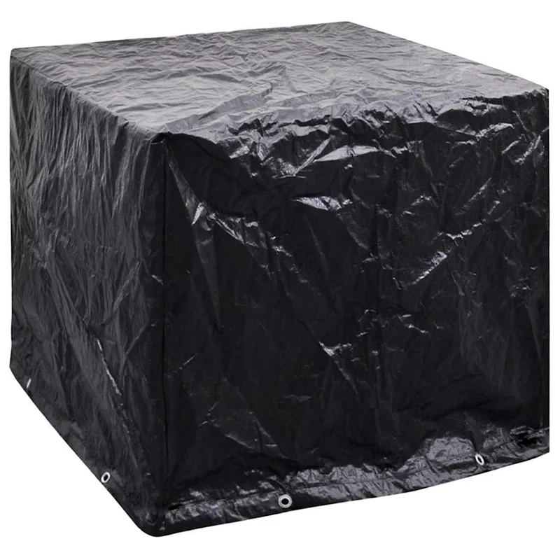 Abdeckung IBC-Tank 8 Ösen 116x100x120 cm schwarz Schutzhülle Container