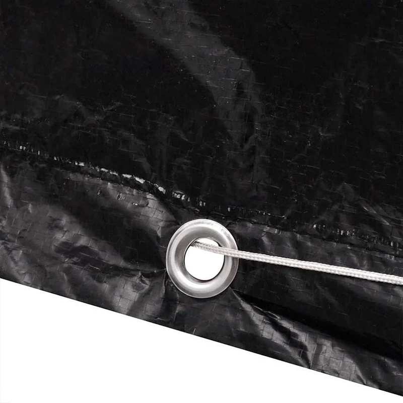 Abdeckung IBC-Tank 8 Ösen 116x100x120 cm schwarz Schutzhülle Container