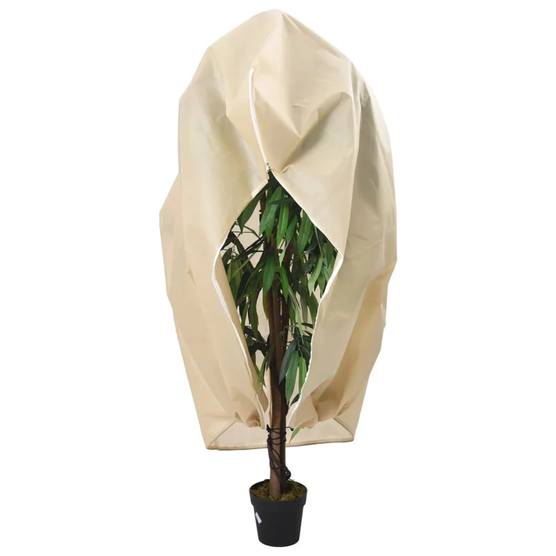Wintervlies mit Reißverschluss 70 g/m² 2,36x2 m Frostschutz Gartenvlies Pflanzenschutz