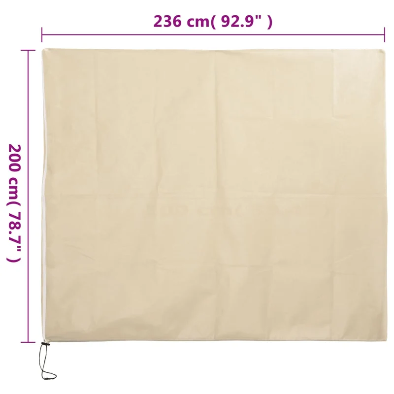 Wintervlies mit Reißverschluss 70 g/m² 2,36x2 m Frostschutz Gartenvlies Pflanzenschutz