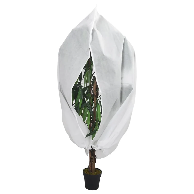 Wintervlies mit Reißverschluss 2 Stk. 70 g/m² 1x1,55 m Frostschutz Gartenvlies Pflanzenschutz