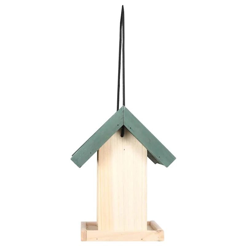 Vogelfutterhäuser 4 Stk. Tannenholz 19 x 19 x 25 Vogelhäuschen Wildvögel Futterstation