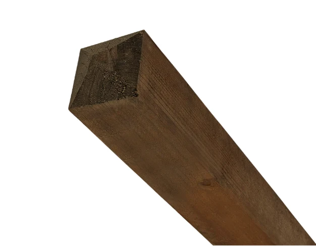Zaun Pfosten Lord Dark Brown - 10x10cm / 2.25m
