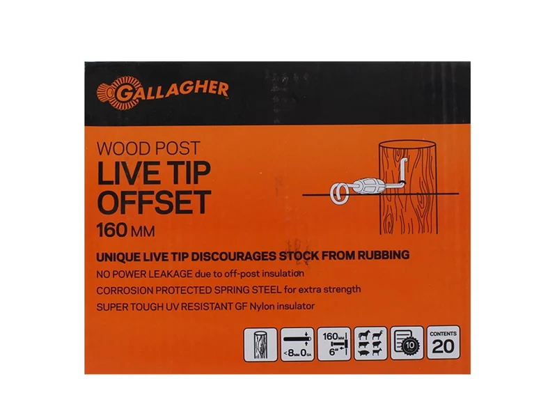 Live Tip Abstandsisolator - Holz, 16cm, 20 Stück