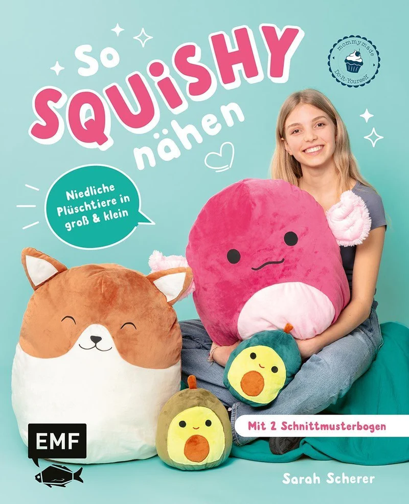 So squishy nähen: Niedliche Plüschtiere in groß und klein für Squishmallow-Fans mit @mommymade