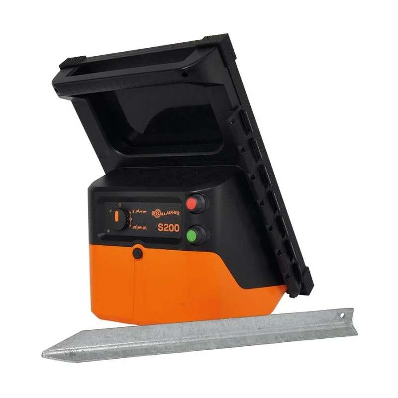 S200 Solar-Weidezaungerät - mit Akku (2x 12 V - 7,2 Ah)
