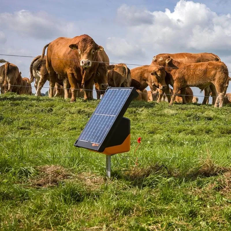 S200 Solar-Weidezaungerät - mit Akku (2x 12 V - 7,2 Ah)