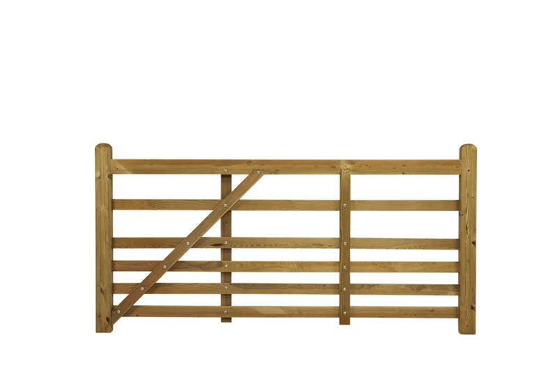 Farm Tor 240cm breit - Imprägniertes Kiefer