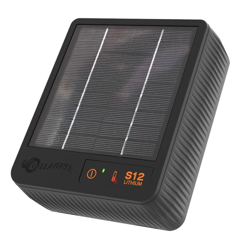 S12 Weidezaungerät/Solargerät - mit Li-Akku (3.2 V - 6 Ah)