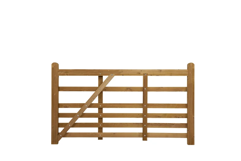 Farm Tor 210cm breit - Imprägniertes Kiefer