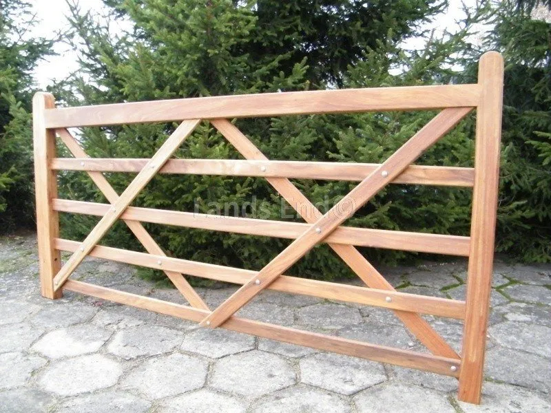 Feldzaun – 150 cm – 1 Stück – Okan-Hartholz – 1 Kreuz