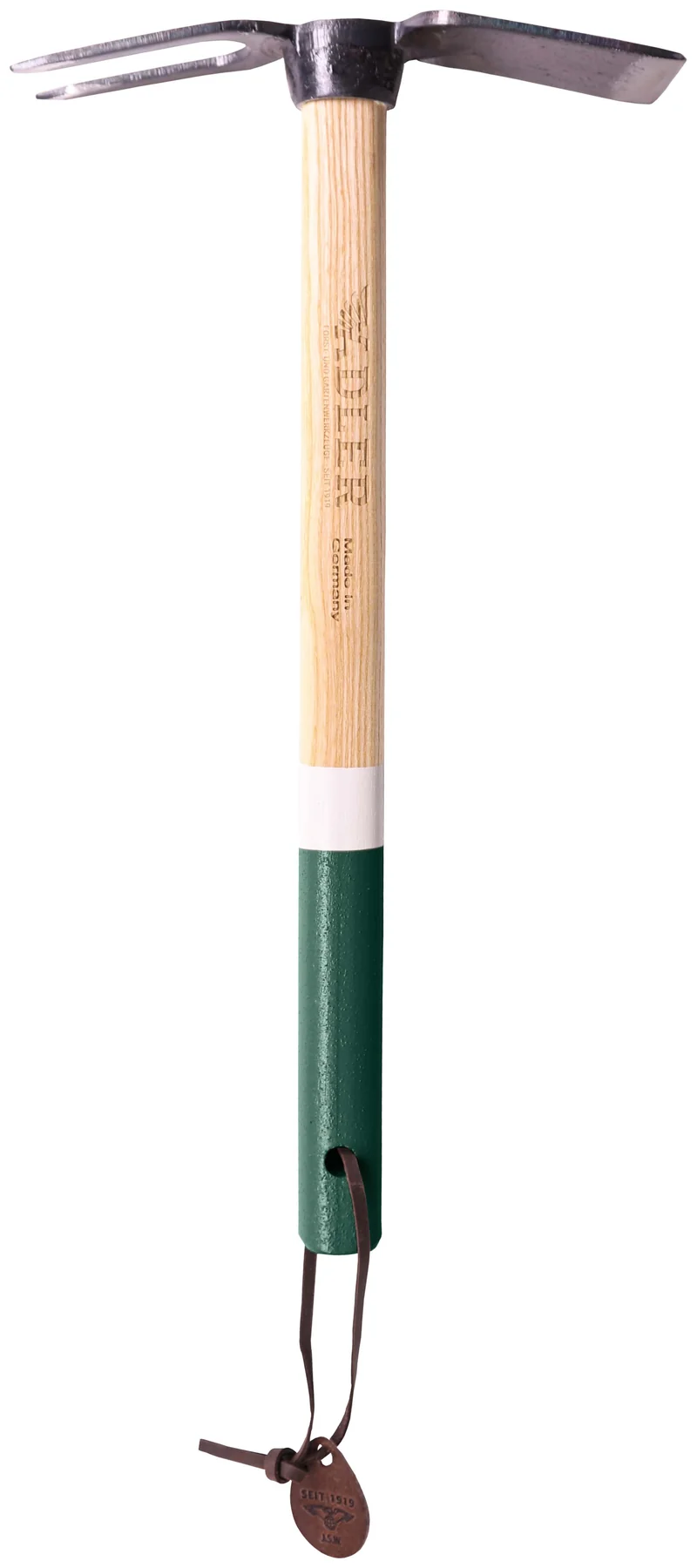 Gartenhacke "Lily S" 2-Zinken-Doppelhacke geschmiedet stabil hochwertig 450 mm