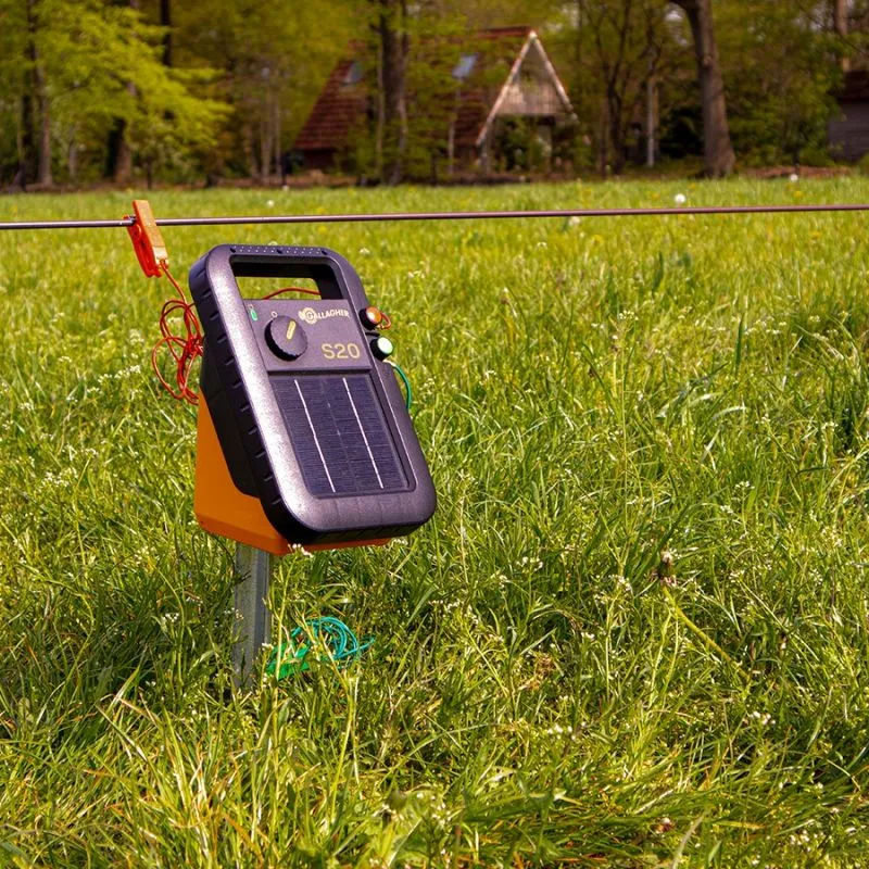 S20 Solar-Weidezaungerät - mit Batterie (6 V - 4 Ah)