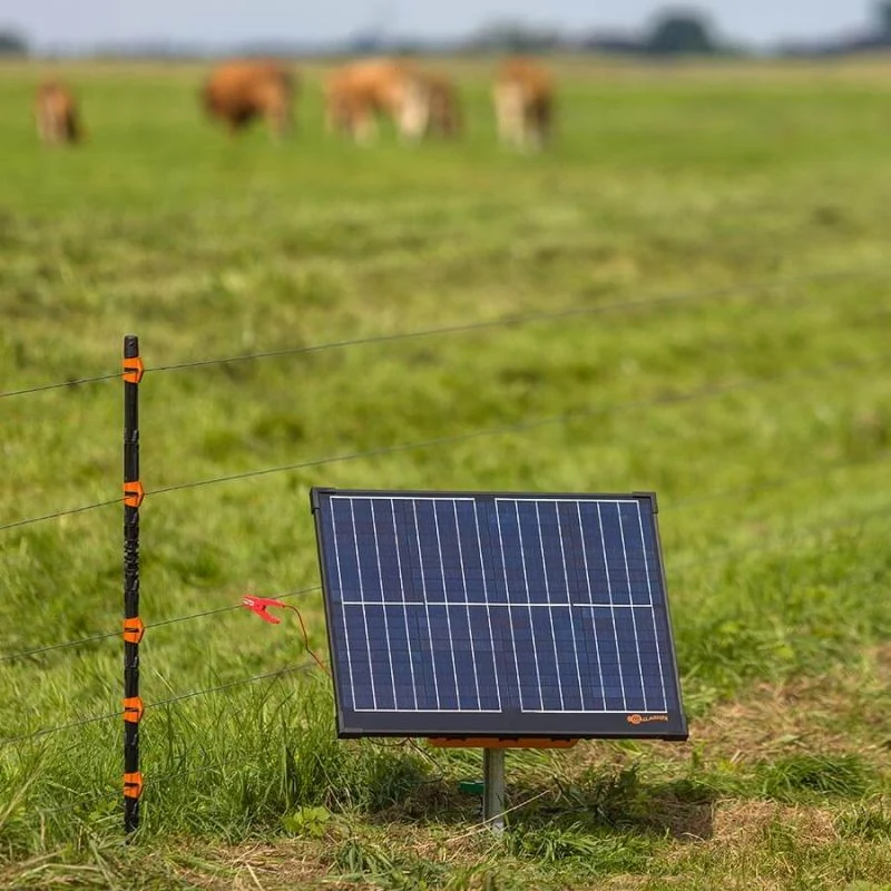 S400 Solar-Weidezaungerät - mit 2 Akku (2x 12 V - 7,2 Ah)