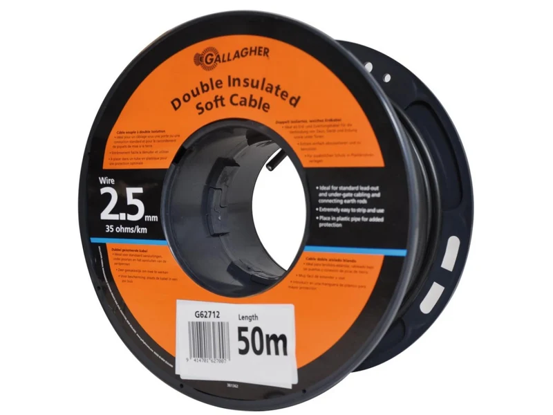 Erdkabel - ø 2,5mm, 50 meter, 35 Ohm/1km