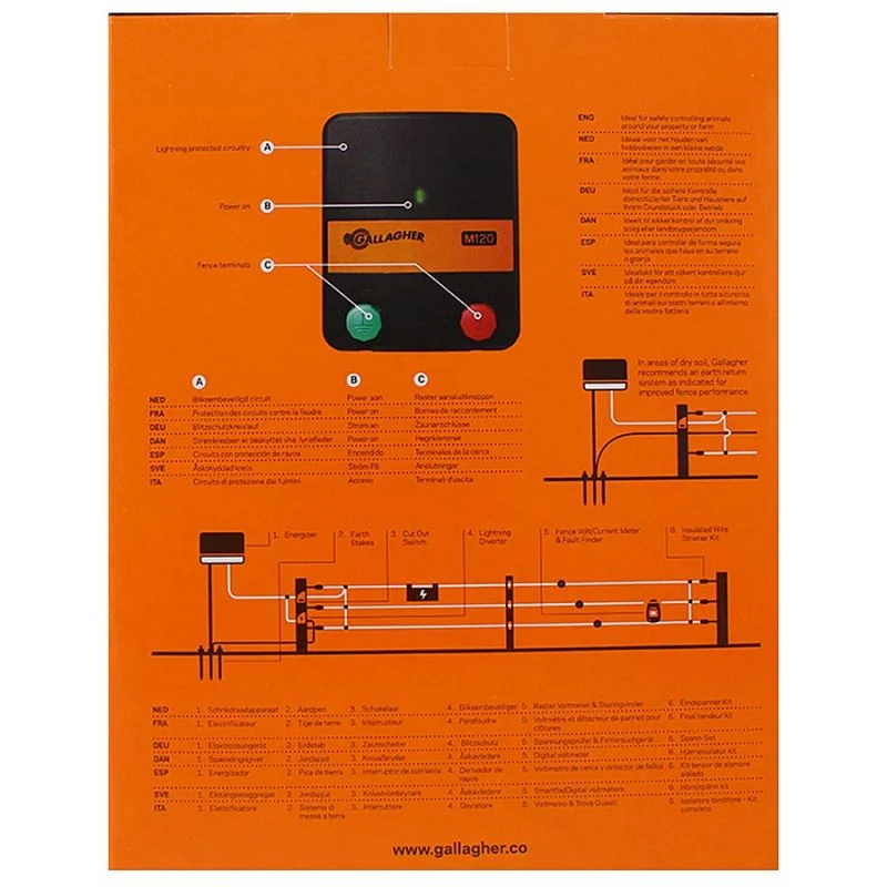 M120 Elektrozaungerät - Netzstrom (230V)