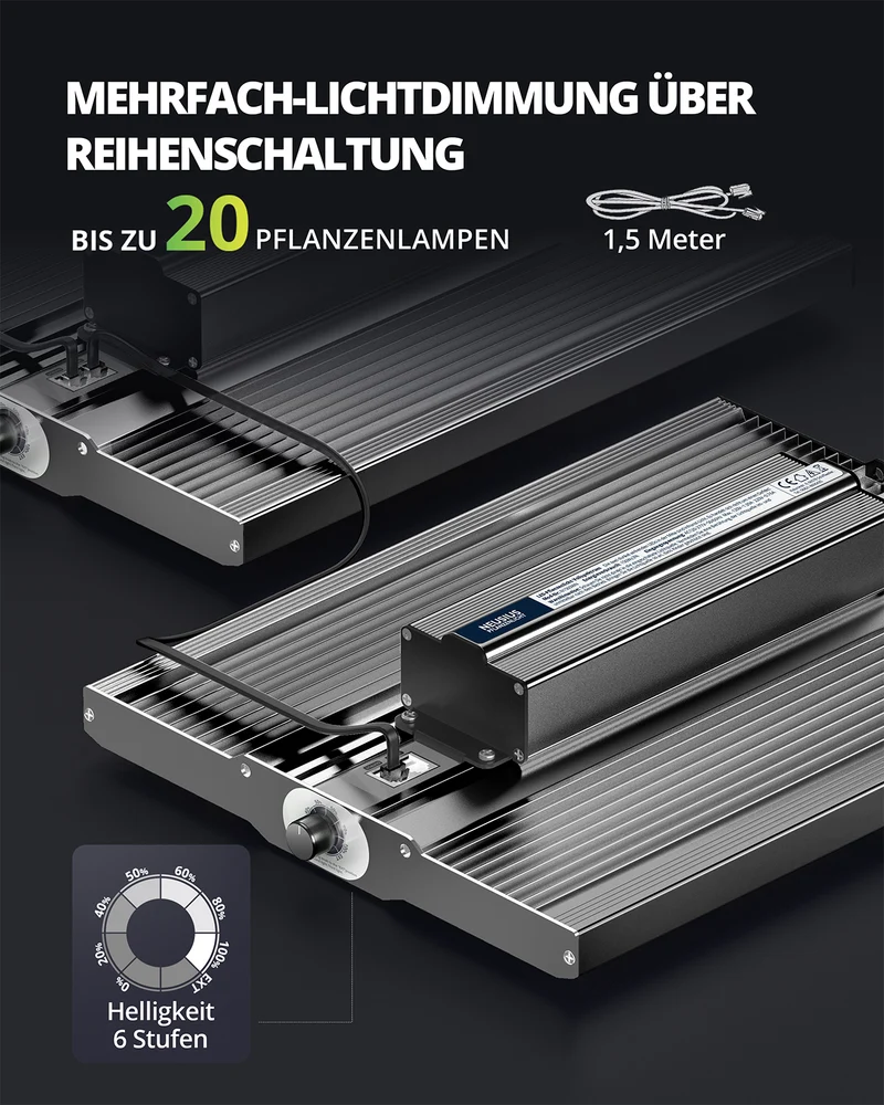 LED-Pflanzenlampe FLORIS Grow High Tech 150W dimmbar Vollspektrum