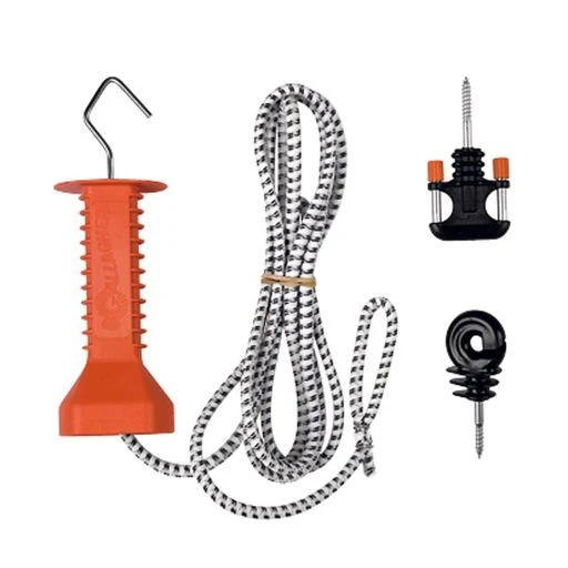 Durchgangsset elastisches Kabel - Weiß, 3/6m