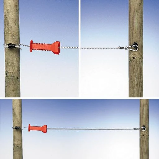 Durchgangsset elastisches Kabel - Weiß, 3/6m