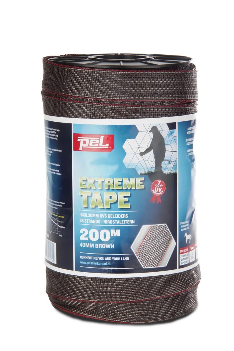 Elektroband 200m/40mm braun - ExtremeTape