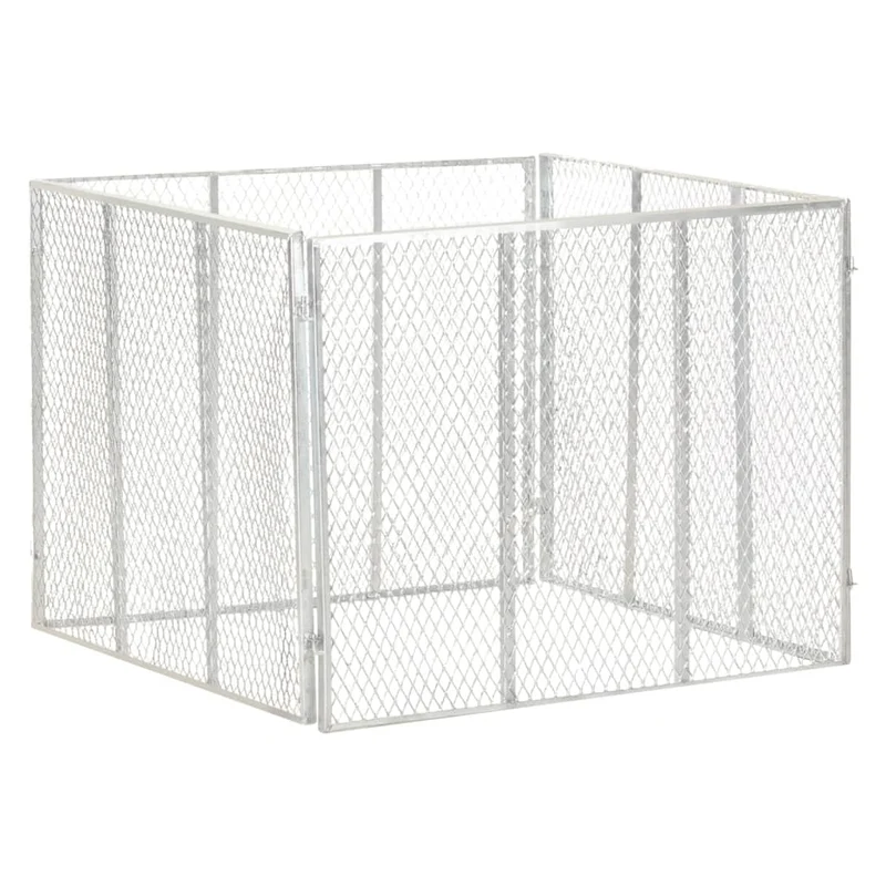 Komposter Gartenkomposter 100x100x77 cm Verzinktes Eisen Rotte