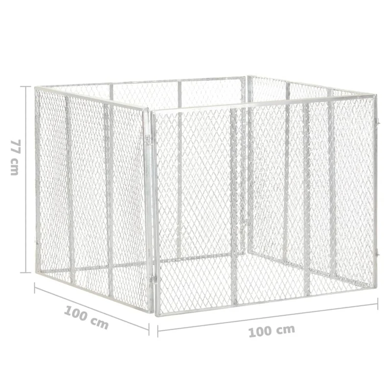 Komposter Gartenkomposter 100x100x77 cm Verzinktes Eisen Rotte