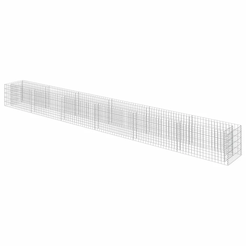 Gabionen Hochbeet Verzinkter Stahl 540x50x50 cm Steinkorb Blumenbeet Pflanzkübel