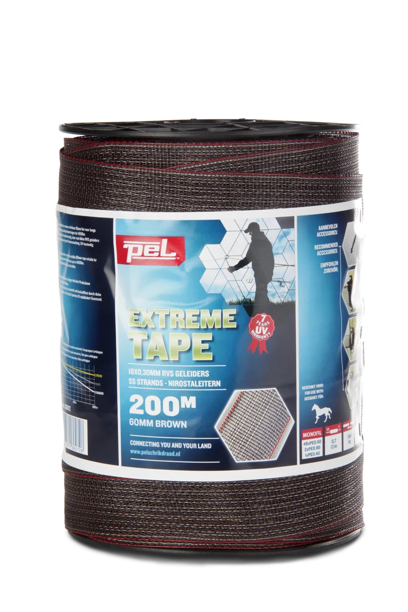 Elektroband 200m/60mm braun - ExtremeTape
