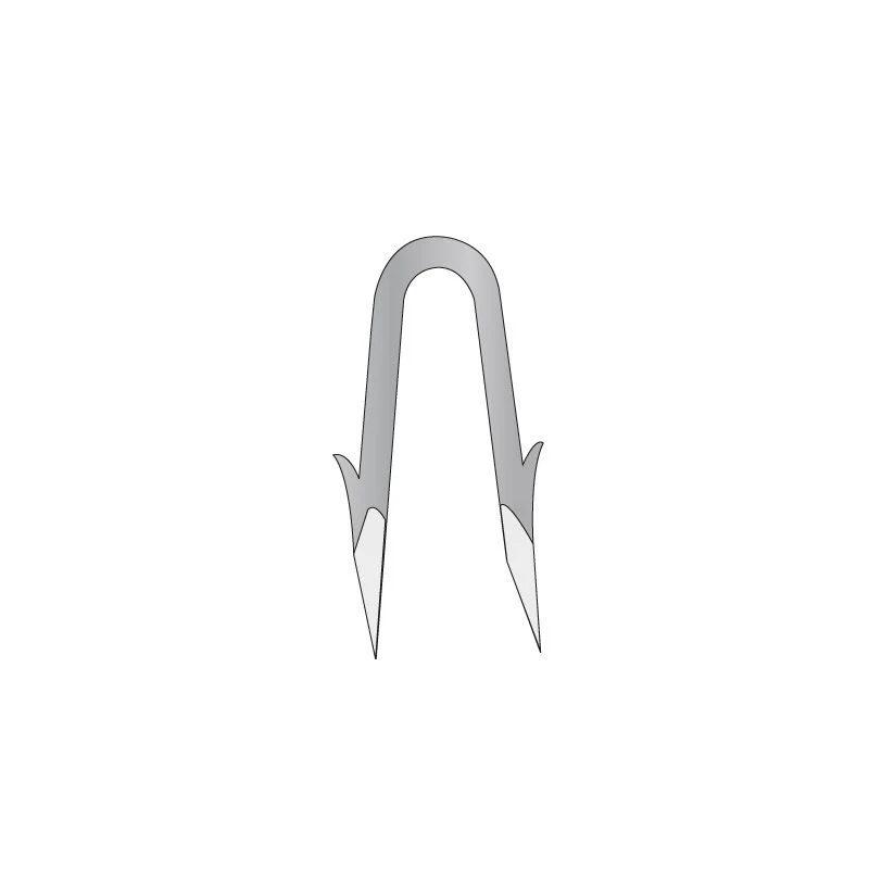 Drahtklammern mit Widerhaken Crapal 4 verzinkt. - 4.0 x 50 mm