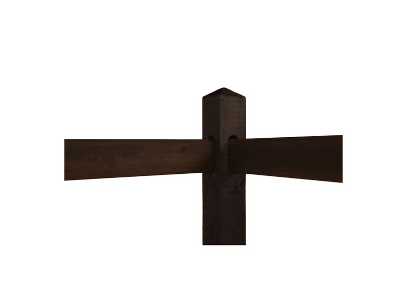 Queen Dark-Brown Eck-Pfost 3 Löcher