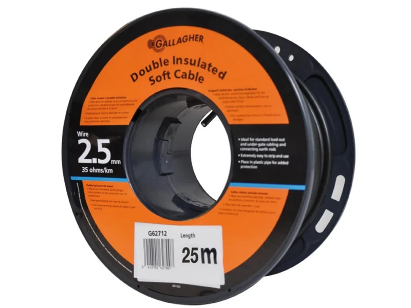 Erdkabel - ø 2,5mm, 25 meter, 35 Ohm/1km
