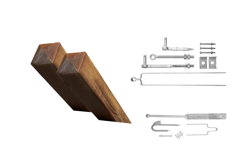 Zubehör-Vorteilspaket Einzeltor - Mit Pfosten 14.5x14.5cm