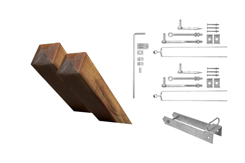 Zubehör-Vorteilspaket Einzeltor - Mit Pfosten 14.5x14.5cm
