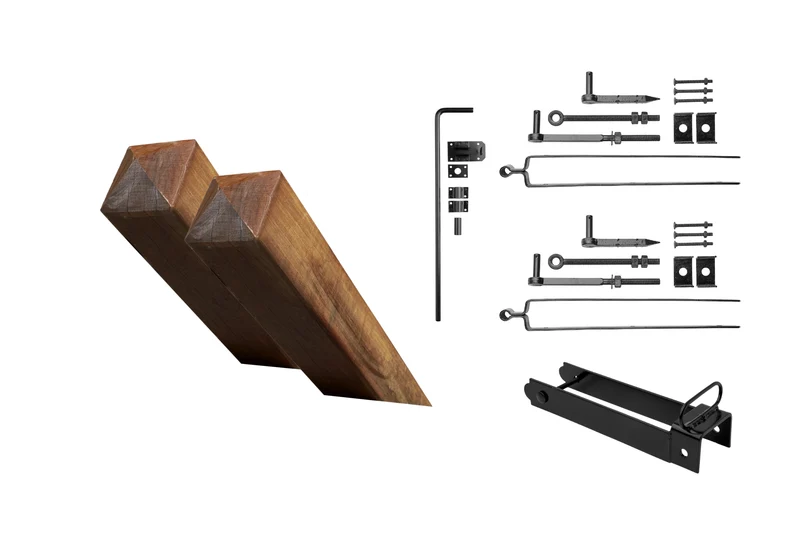 Zubehör-Vorteilspaket Einzeltor - Mit Pfosten 14.5x14.5cm