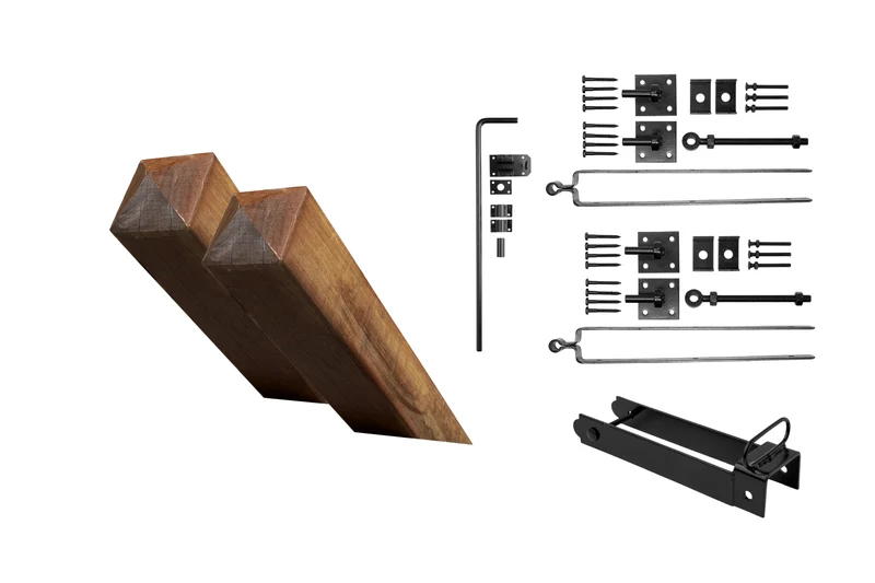 Zubehör-Vorteilspaket Einzeltor - Mit Pfosten 14.5x14.5cm