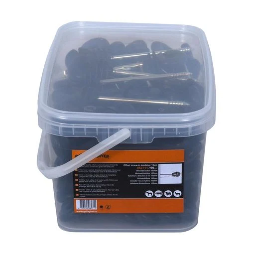 Abstand Schraubringisolator - Inklusiv Einschraubhilfe, Holz, 10cm, 90 Stück