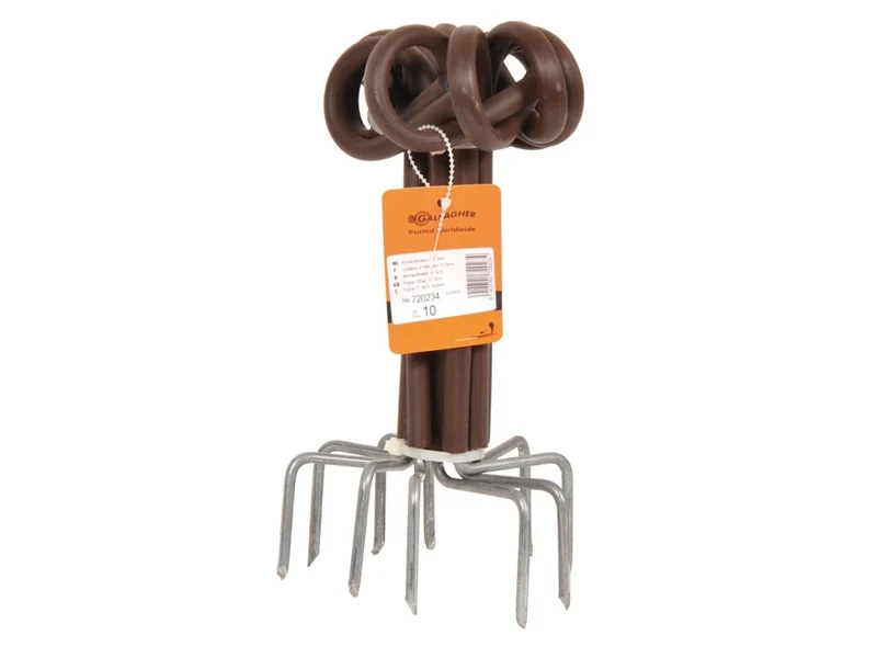Abstandsisolator mit Lock - Holz, Terra, 17,5cm, 10 Stück