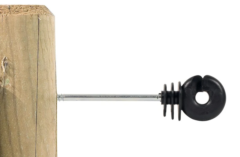 Abstand Schraubringisolator - Exklusive Einschraubhilfe, Holz, 10cm, 20 Stück