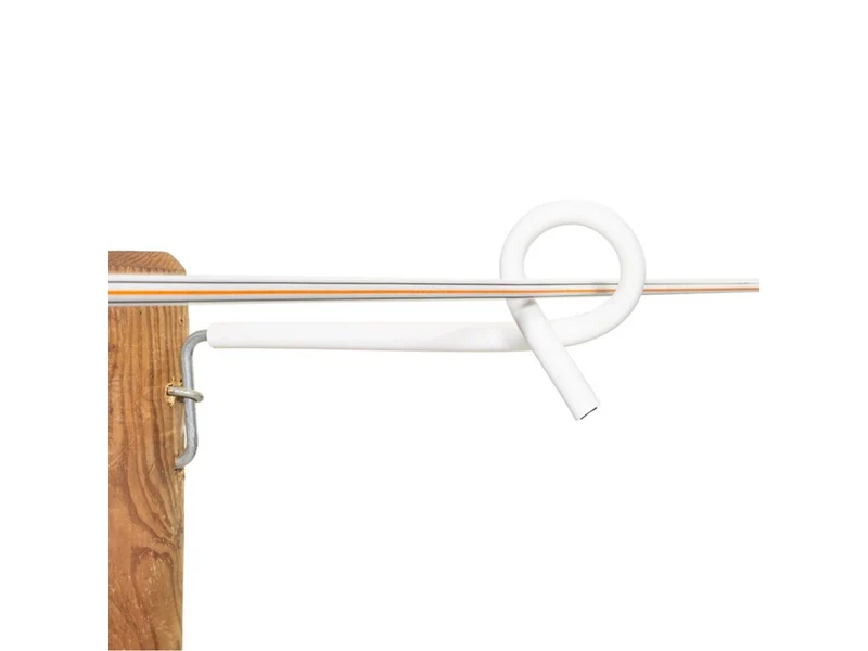 Abstandsisolator mit Lock - Holz, Weiß, 17,5cm, 10 Stück