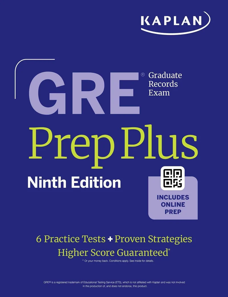 GRE Prep Plus, Ninth Edition (2026): Includes 6 Practice Tests, 1500+ Practice Questions + Online Access to a 500+ Question Bank, Video Tutorials, and Live Class Sessions