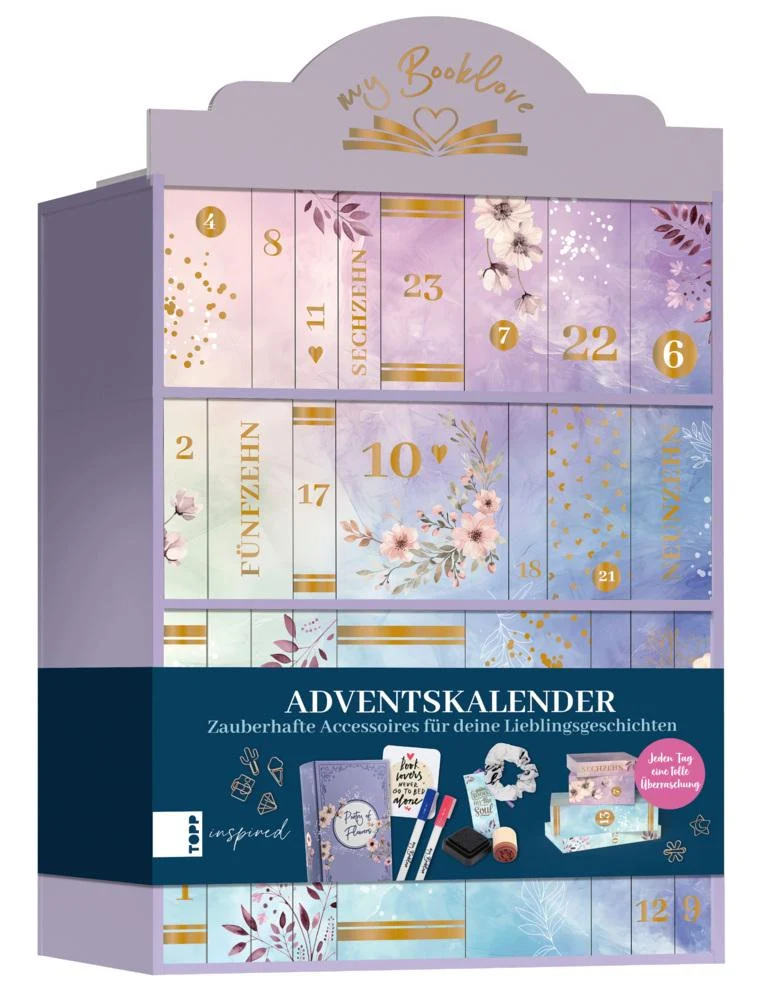 My Booklove - der ultimative Adventskalender für Bücherfans. 24 buchige Überraschungen