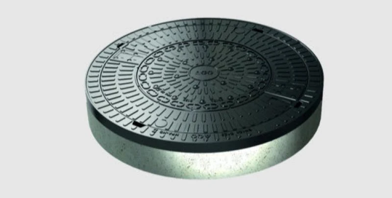 befahrbare Schachtabdeckung rund Betonguss / BEGU für Schachkonus / Schachtring Di 600 / 625 mm