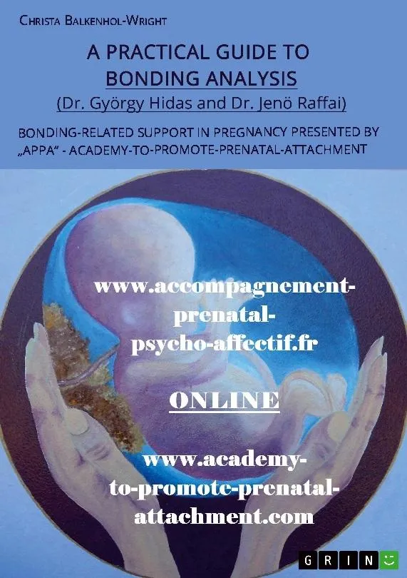 A Practical Guide to Bonding Analysis. Bonding-Related Support in Pregnancy Presented by \"APPA\" (Academy-To-Promote-Prenatal-Attachment)
