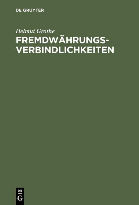 Fremdwährungsverbindlichkeiten