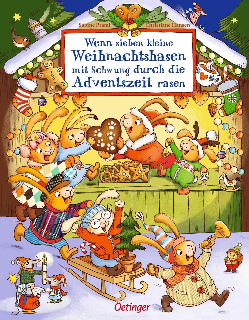 Praml, Sabine/Wenn sieben kleine Weihnachtshasen mit Schwung durch die Adventszeit rasen