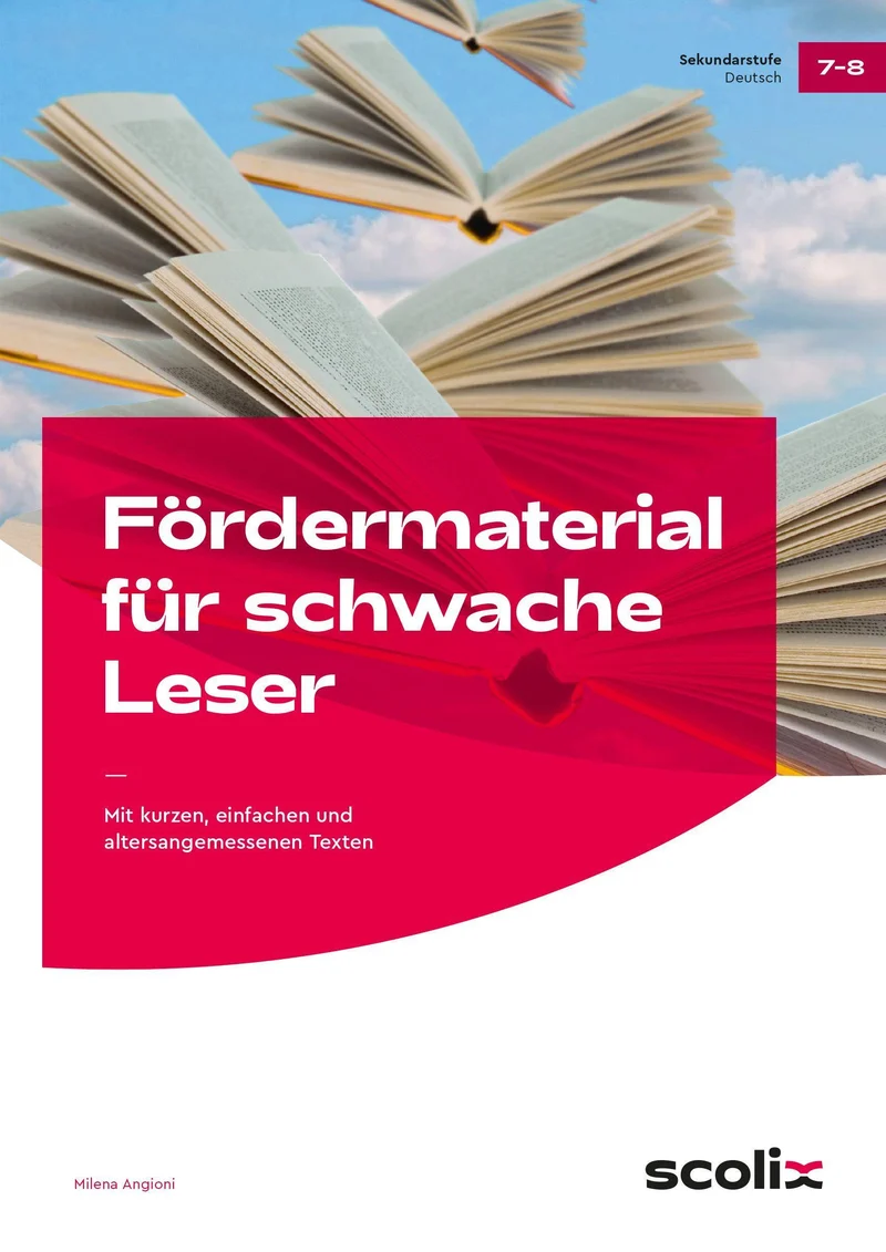 Fördermaterial für schwache Leser - Klasse 7-8