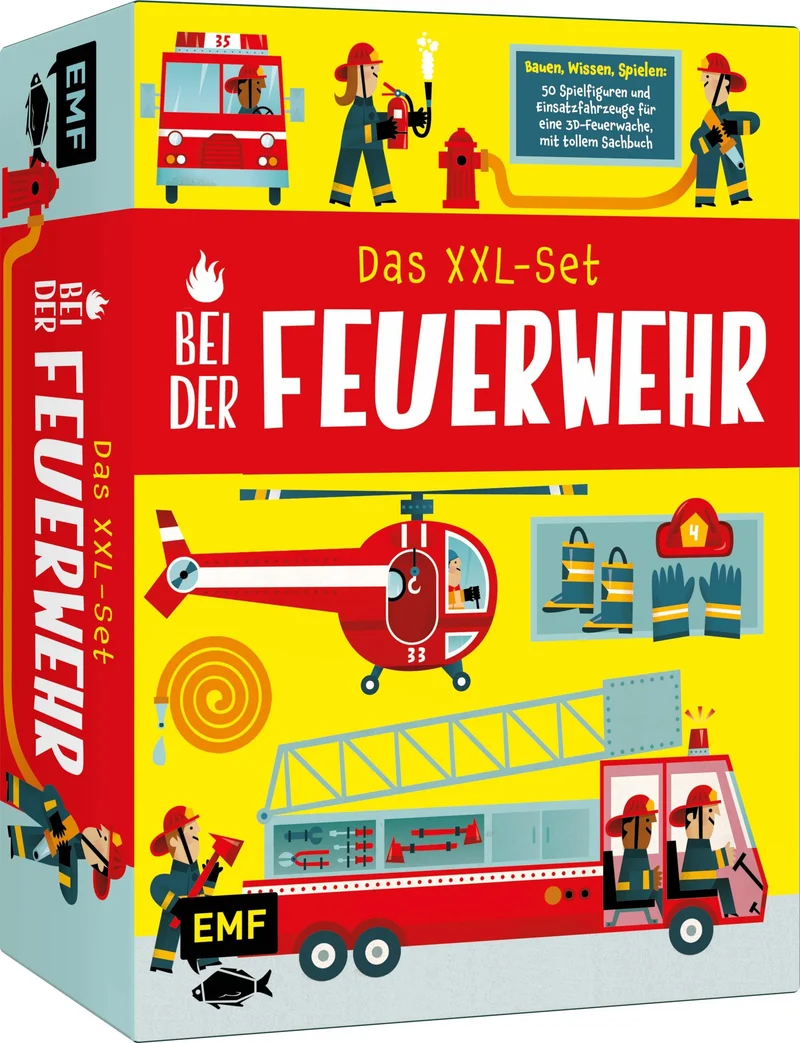 Das XXL-Set - Bauen, Wissen, Spielen: Bei der Feuerwehr